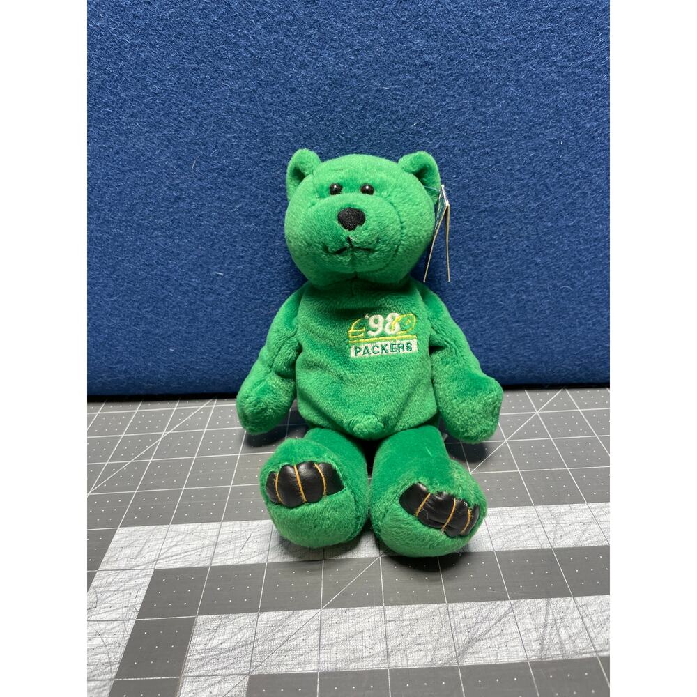 NFL Packers Brett Farve #4 Limited Treasures Pro Bear Plush With‎ Tag